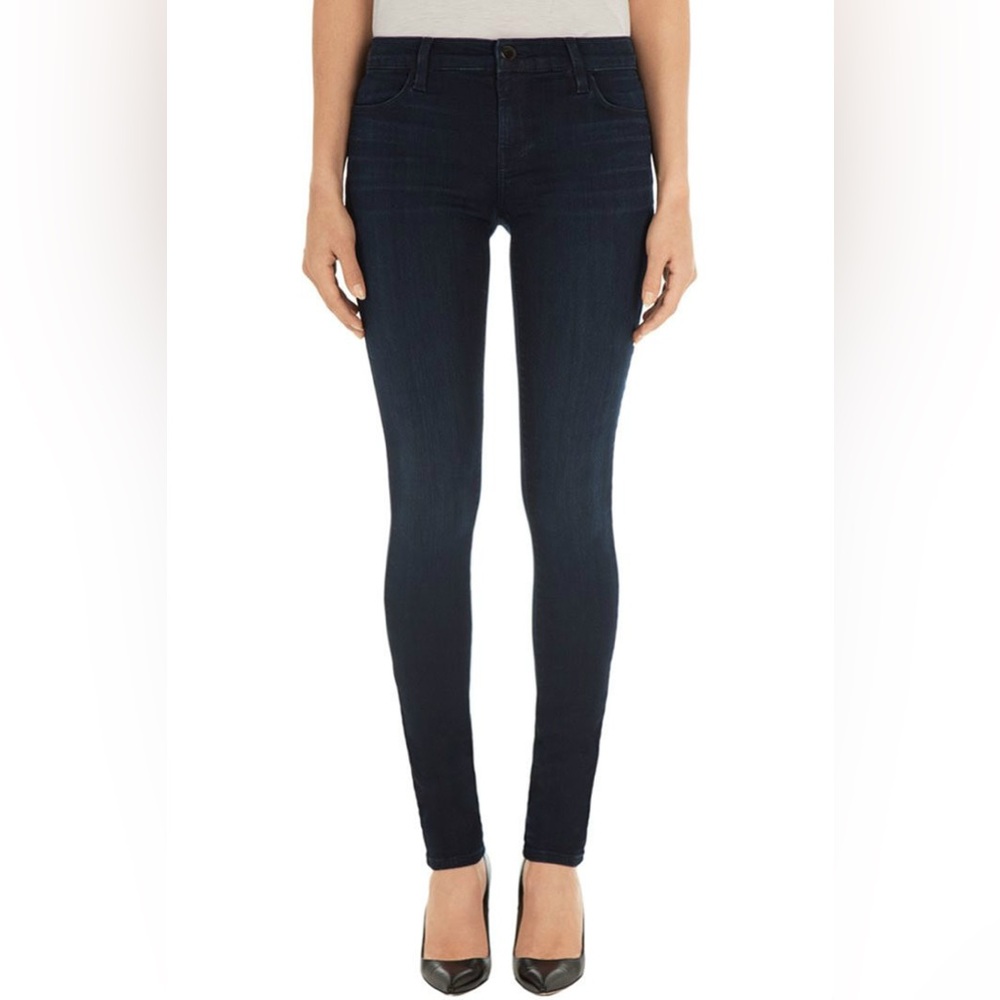 J Brand super skinny low rise jeans dark rinse